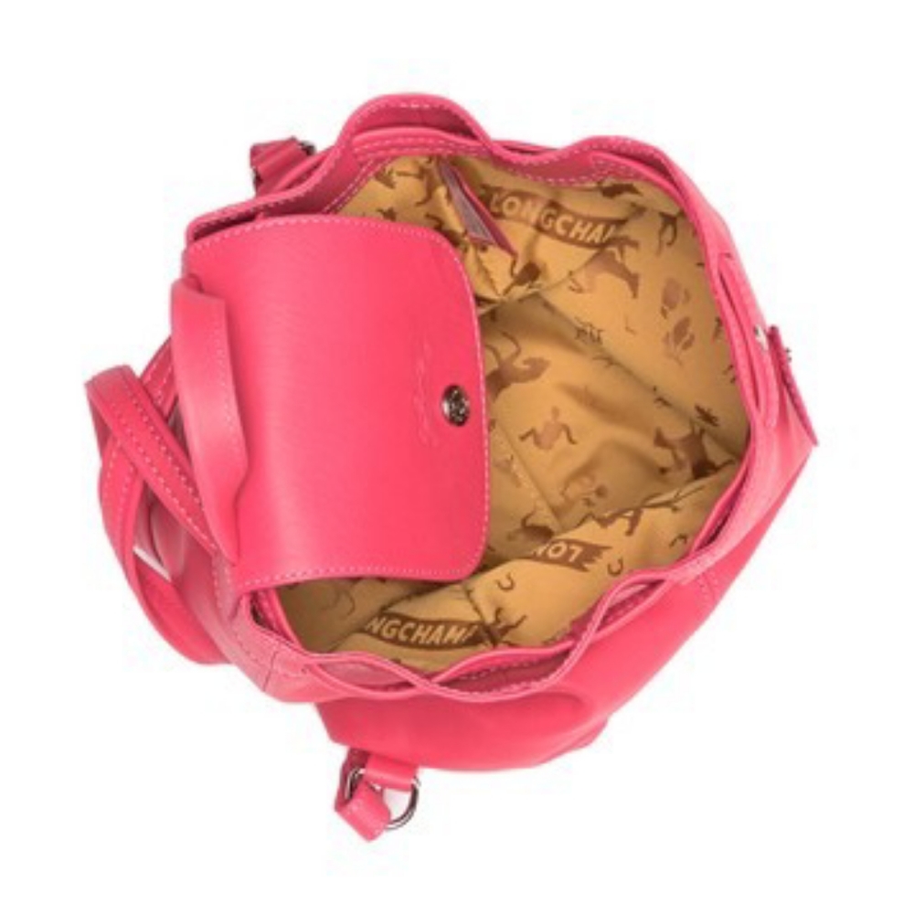 Longchamp Pink Leather Backpack - Picture 14 of 16
